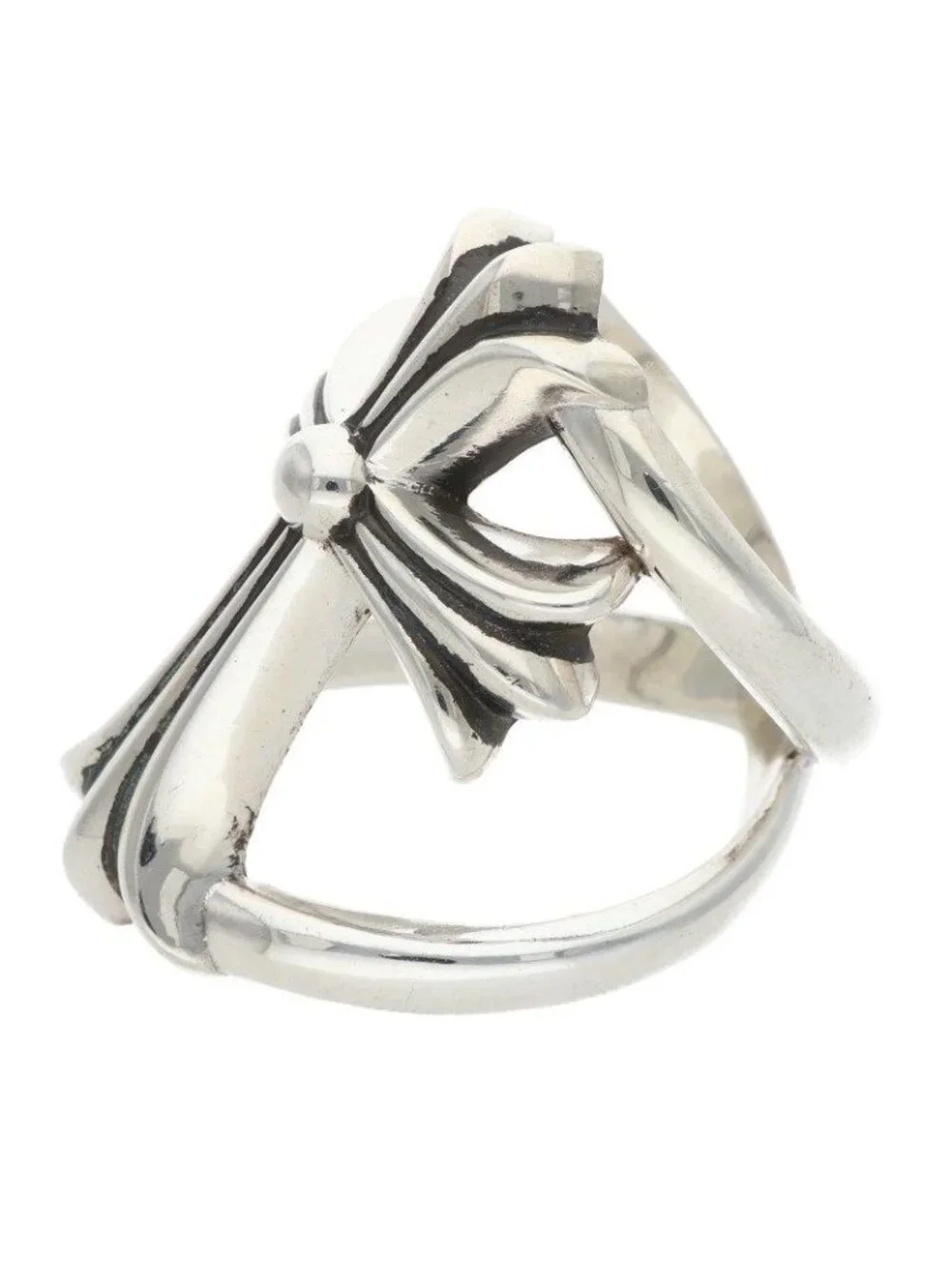 Chrome Hearts Infinity CH Cross Silver Ring